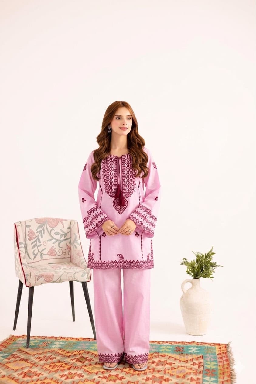 Front Embroidered Lawn 2PC