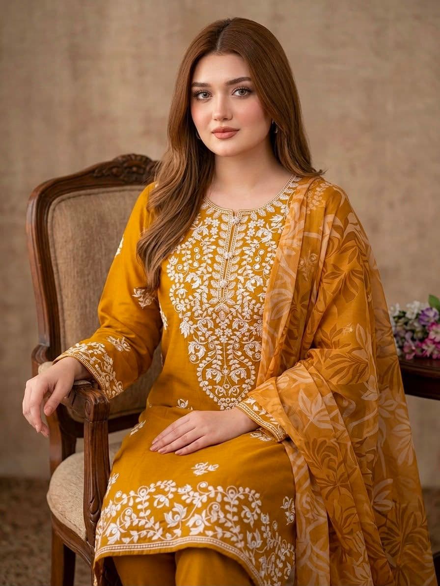 Handwork Sheesha Embroidered Lawn 3PC