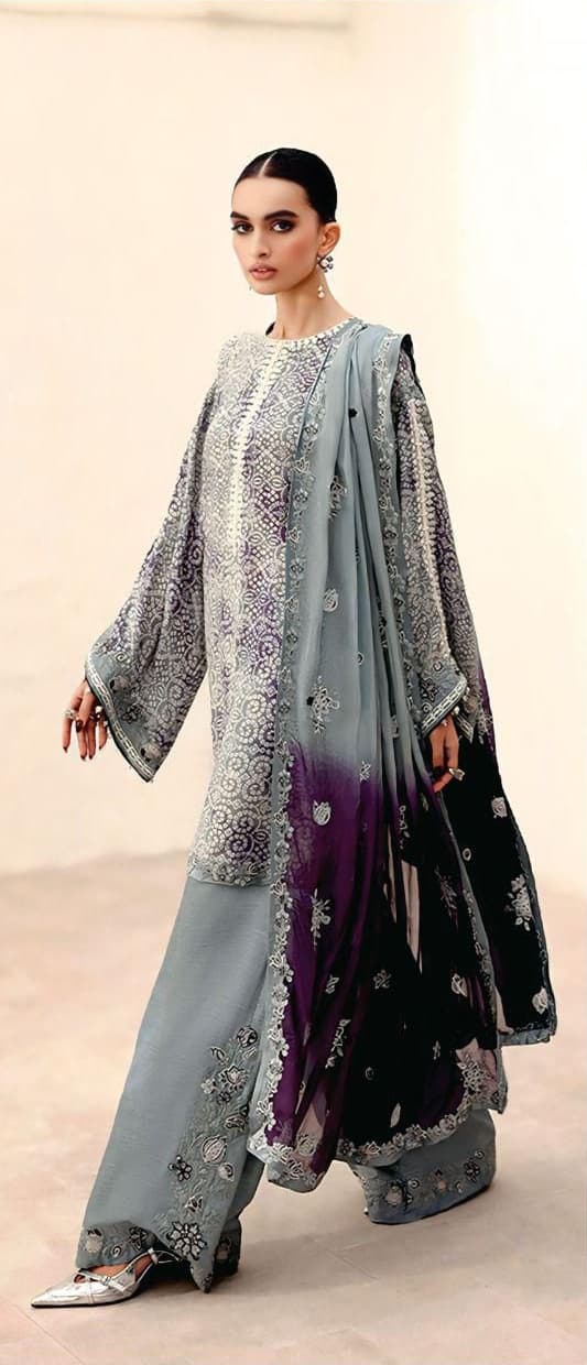 Digital Print Airjet Lawn 3PC - Maria.B