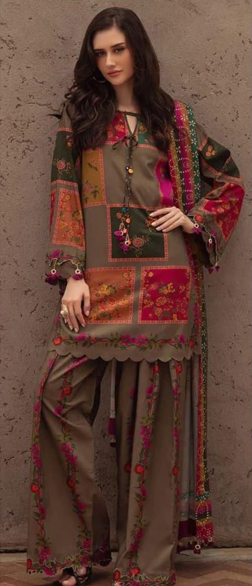 Digital Print Airjet Lawn 3PC - Charizma