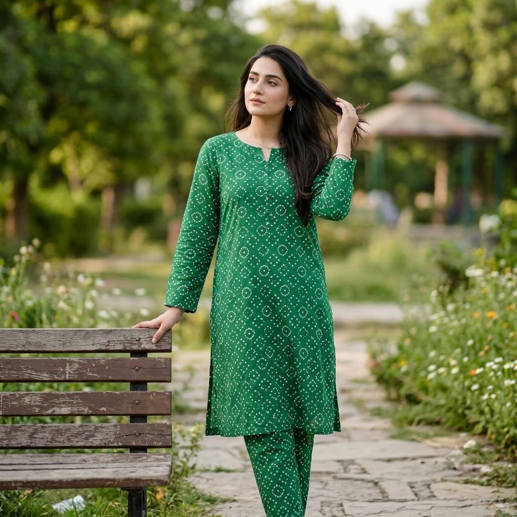 Bandhani Dots 2-Piece Lawn - Nishat