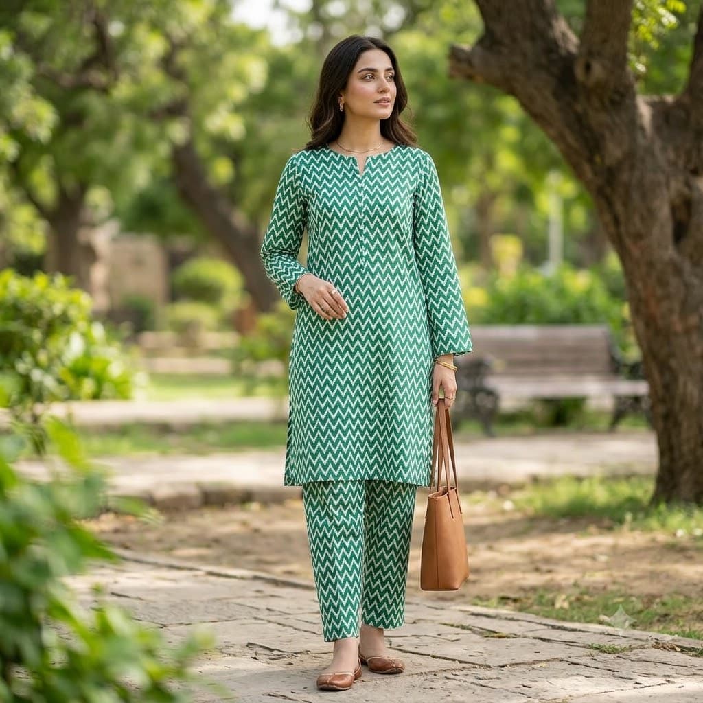 Chevron Zigzag 2-Piece Lawn - Nishat