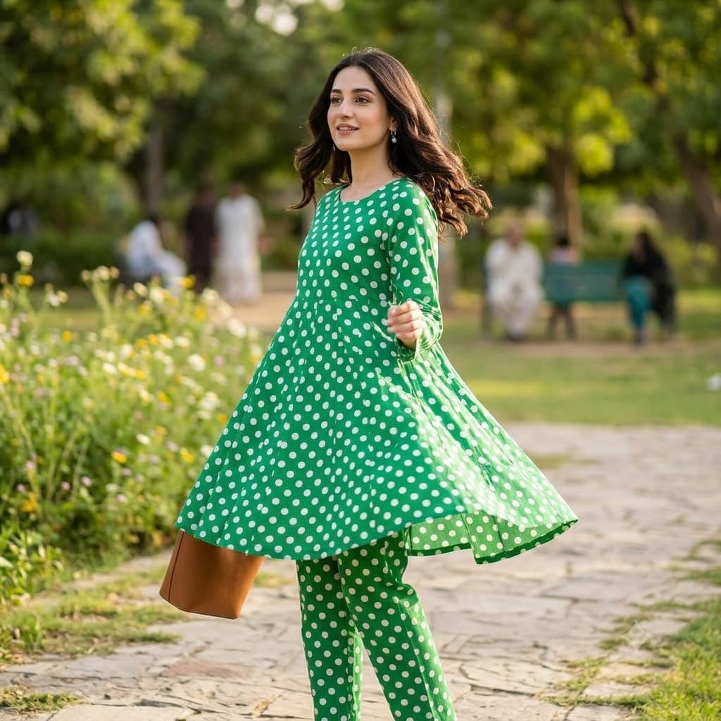 Polka Dots 2-Piece Lawn - Nishat