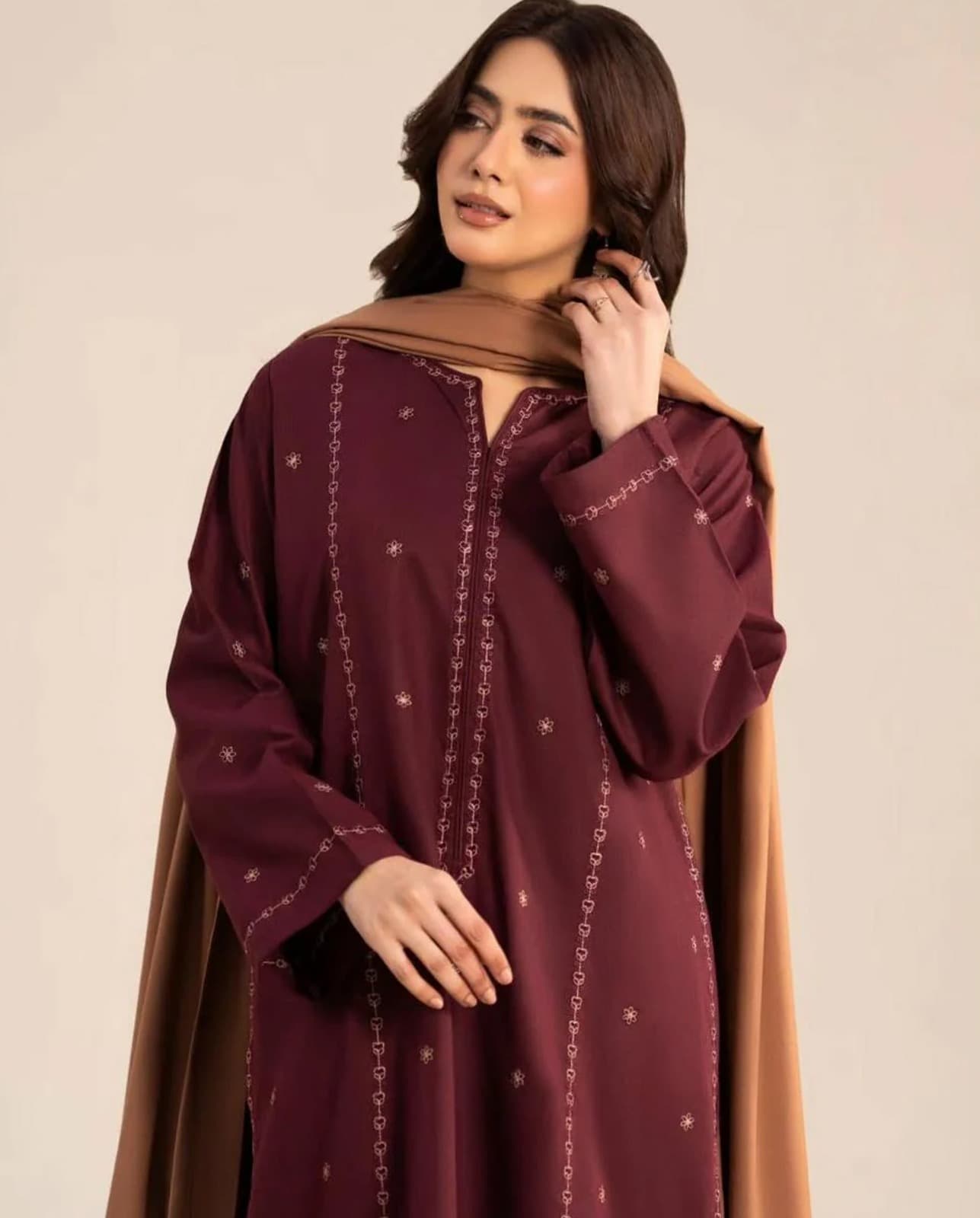 Front Fully Embroidered Lawn 3PC - Sapphire