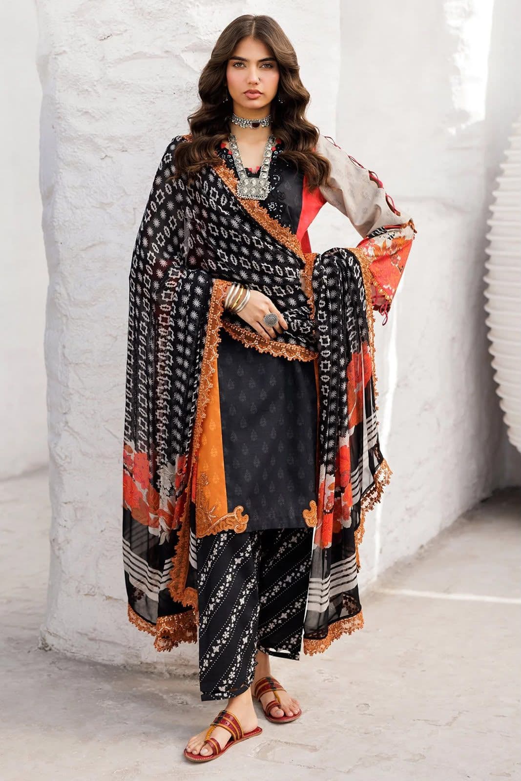 Digital Printed Pure Lawn 3PC - MPRINTS