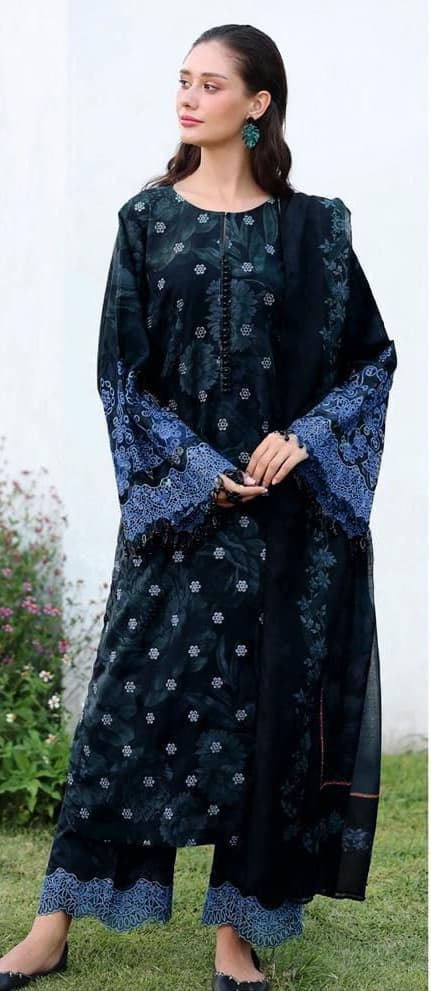 Digital Print Airjet Lawn 3PC - Baroque