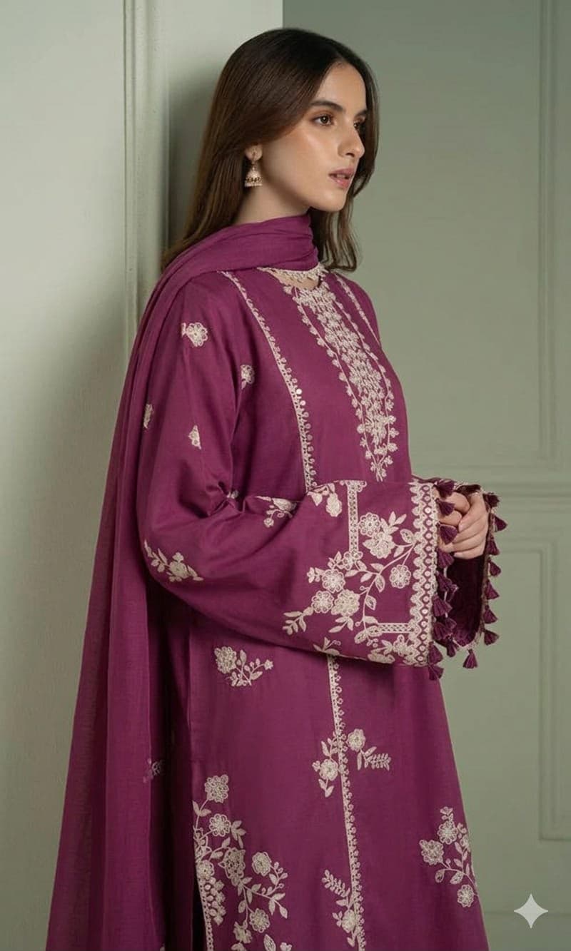 Cross Stitch Embroidered Lawn - Luxury Brand