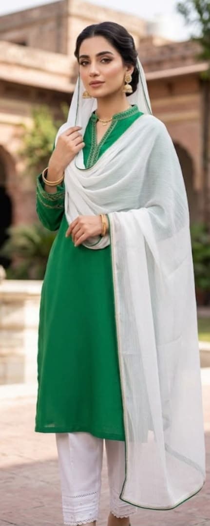 GullAhmed Azadi Collection 3-Piece Plain Lawn Suit