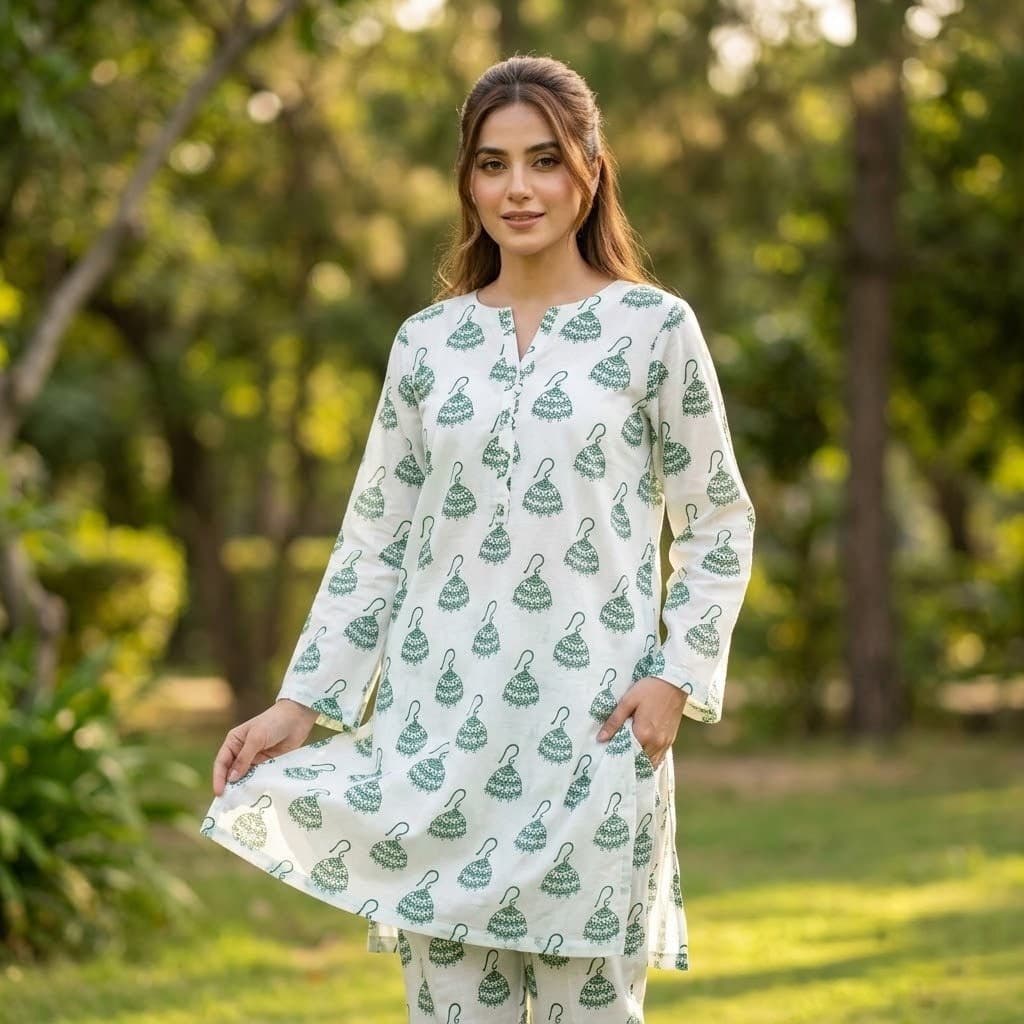 Saya Jhoomar Motif Lawn 2Pc Unstitched
