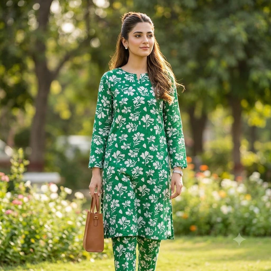 Hibiscus Floral 2-Piece Lawn - Nishat