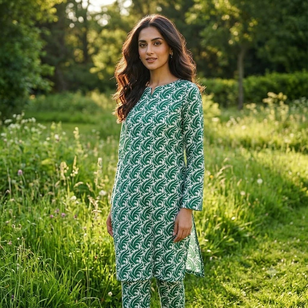 Baroque Scroll 2-Piece Lawn - Nishat